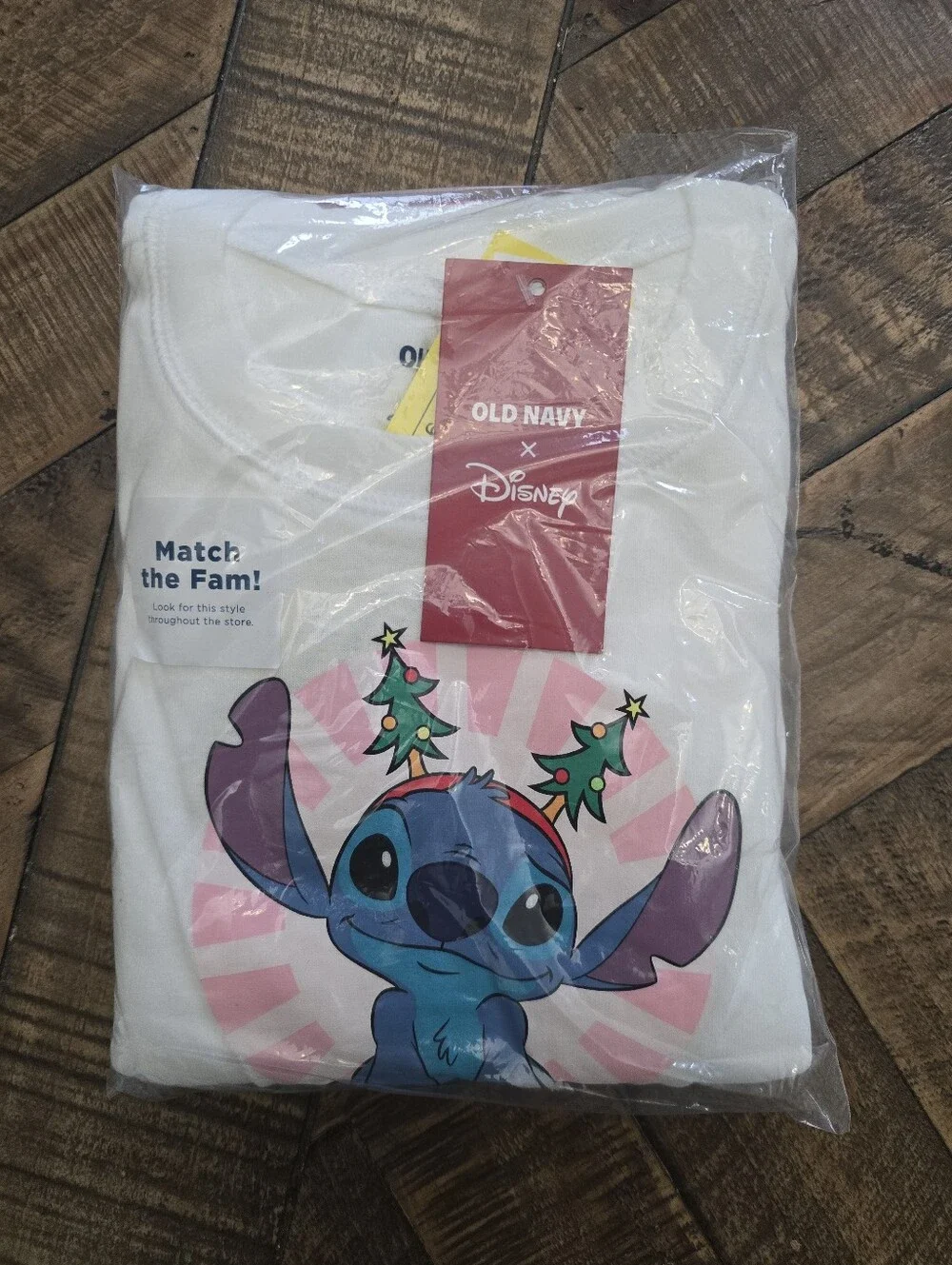 Old Navy Pink Holiday Stitch PJs